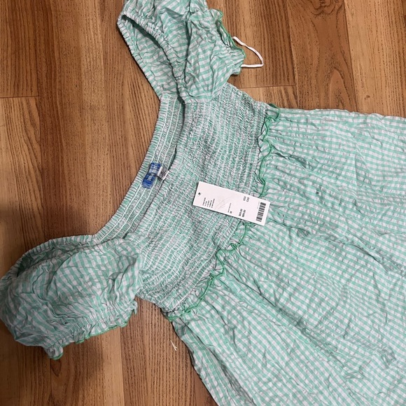 Urban Outfitters Marseille Gingham Smocked
Mini Dress - Picture 3 of 6